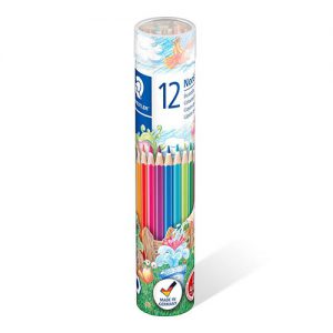 مداد رنگی استدلر ۱۲ رنگ استوانه ای