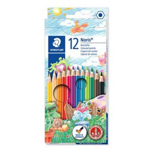 مداد رنگی 12 تایی مقوای استدلر