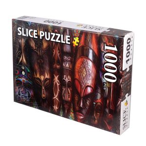 خرید پازل 1000 تکه اسلایس (Slice Puzzle) طرح ماسک های آفریقایی