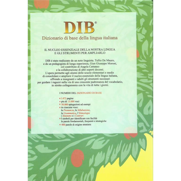 DIB DIZIONARIO DI BASE イタリア語辞典 DIB DIZIONARIO DI BASE イタリア語辞典 DIB DIZIONARIO DI BASE