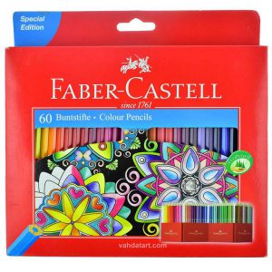 قیمت مداد رنگی 60 رنگ فابر کاستل جعبه مقوایی مدل کلاسیک Faber-Castell