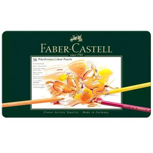 قیمت مداد رنگی 36 رنگ جعبه فلزی فابر کاستل Faber-castell مدل پلی کروموس Polychromos