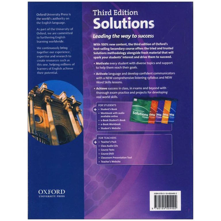 Solutions Intermediate third edition (Wb+Sb) سولوشنز اینترمدیت