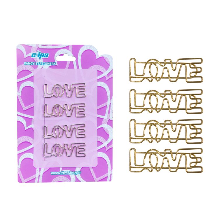 گیره کاغذ TTMFANCY Clips طرح Love