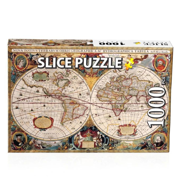 پازل 1000 تکه اسلایس (Slice Puzzle) طرح نقشه باستانی جهان