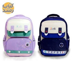 کوله پشتی برزنتی 3 زیپ اسپینر دار مدل 5073