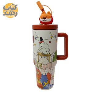 تراول ماگ استیل طرح مهمانی سگ ها