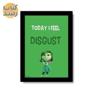 تابلو راویتا طرح انیمیشن درون بیرون Inside out شخصیت انزجار DISGUST سایز A5