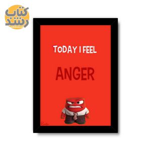 تابلو راویتا طرح انیمیشن درون بیرون Inside out شخصیت خشم ANGER سایز A5