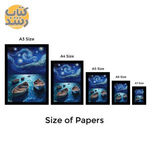 تابلو راویتا طرح سبک ون گوگ و قایق Van Gogh’s style and the boat کد 3671 سایز A5