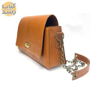 قیمت و خرید کیف دوشی زنانه چرم گاو طرح لیزارد (دستدوز)