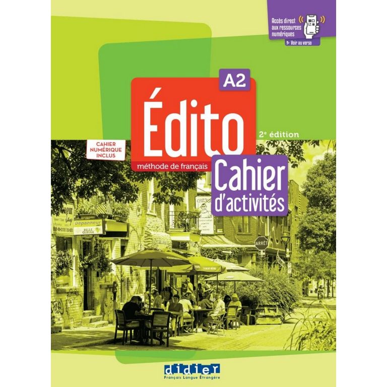 EDITO A2+cahier d activites+QR کتاب آموزش زبان فرانسوی